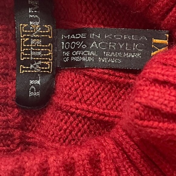 Platinum Life Red Bare Fox Sweater 3XL - Picture 14 of 15